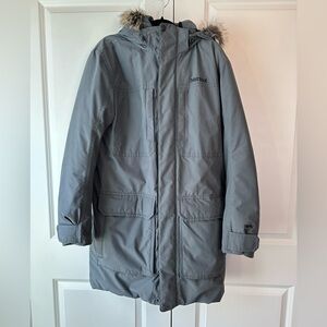 Marmot Men’s 700 Fill Down Parka Gray w/ Fur Hood (Size M)